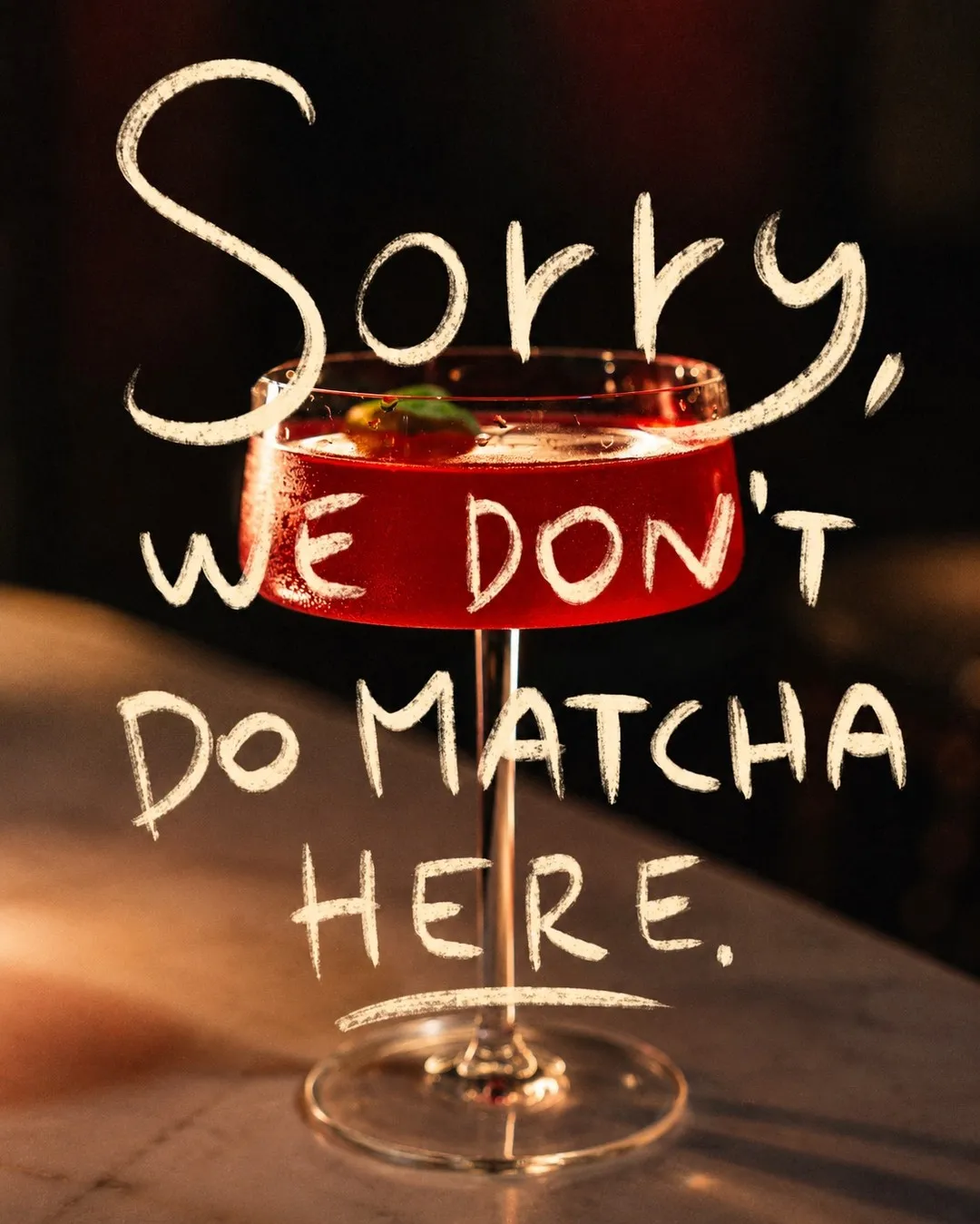 No matcha. No problem.