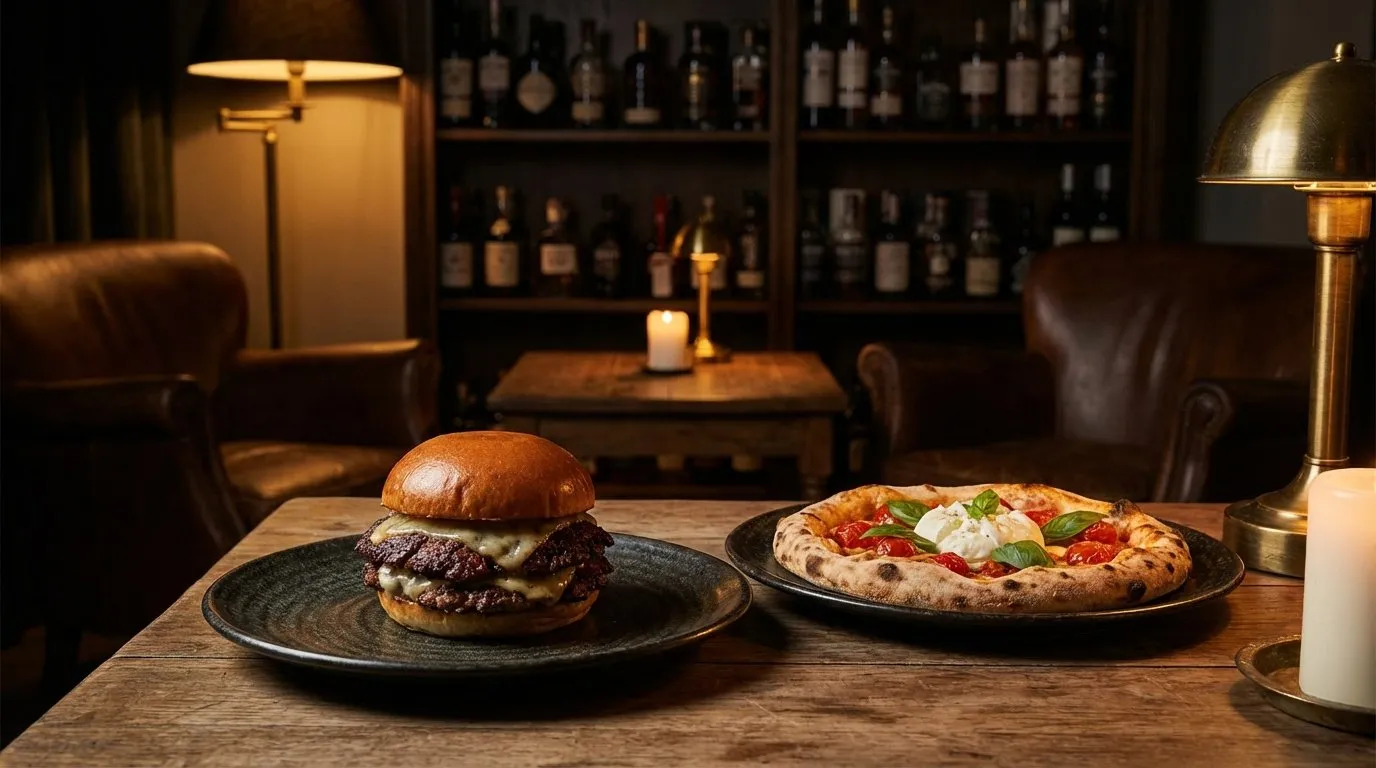 Smash burger y pizza artesanal en Stillroom Madrid