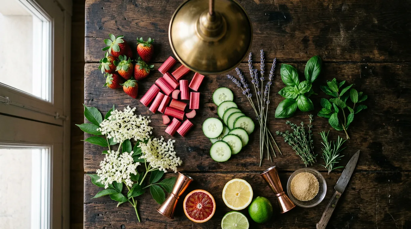 Seasonal ingredients for spring cocktails