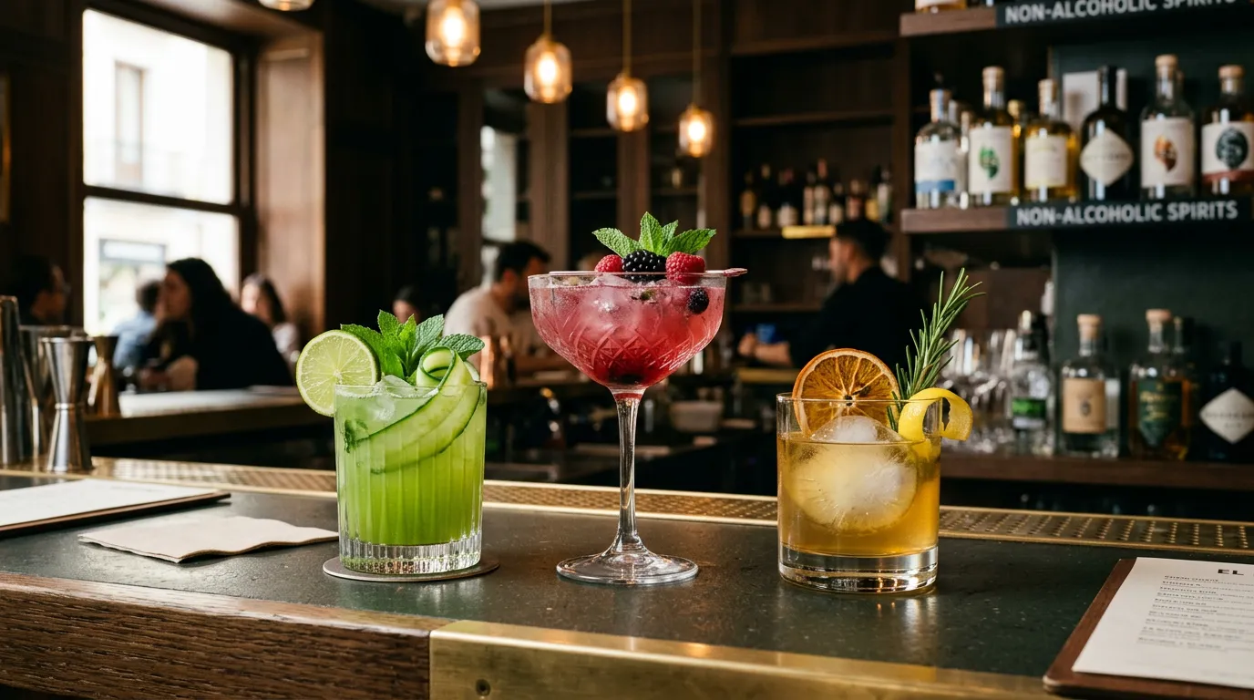 Tres cócteles sin alcohol de autor en Stillroom Madrid