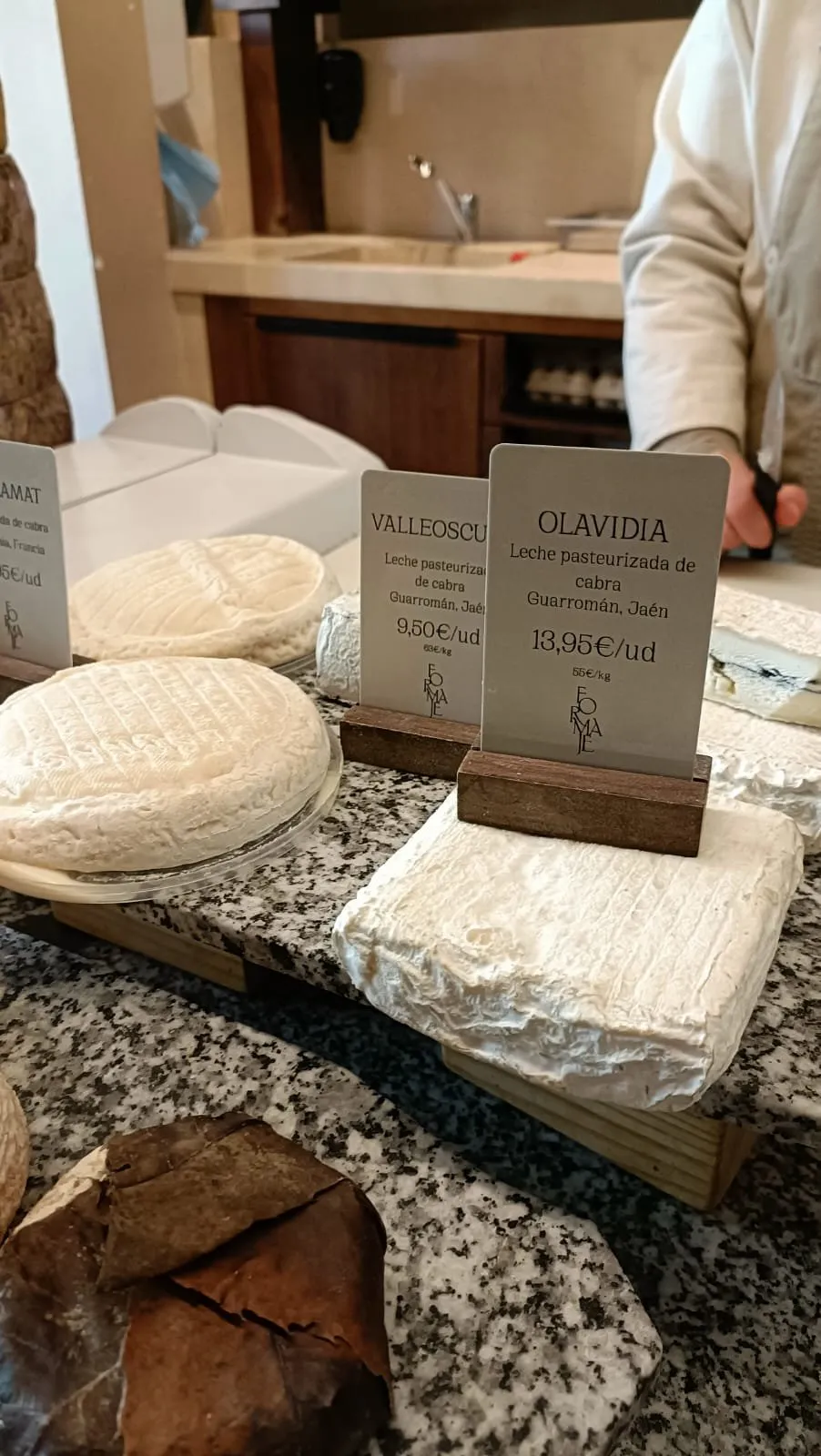 Queso Olavidia en Formaje Madrid, selección para carta Stillroom