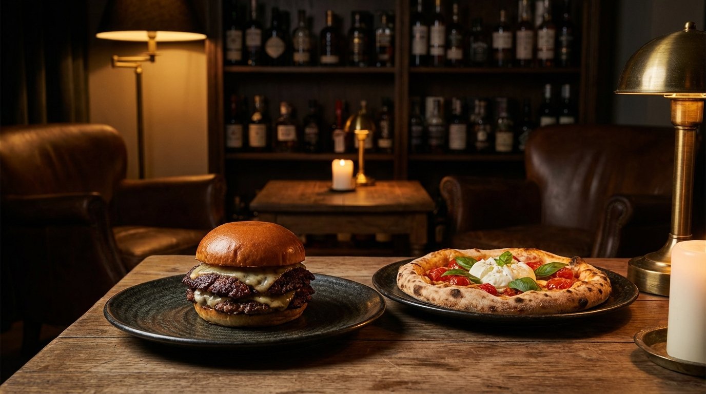 Smash burger y pizza artesanal en Stillroom Madrid