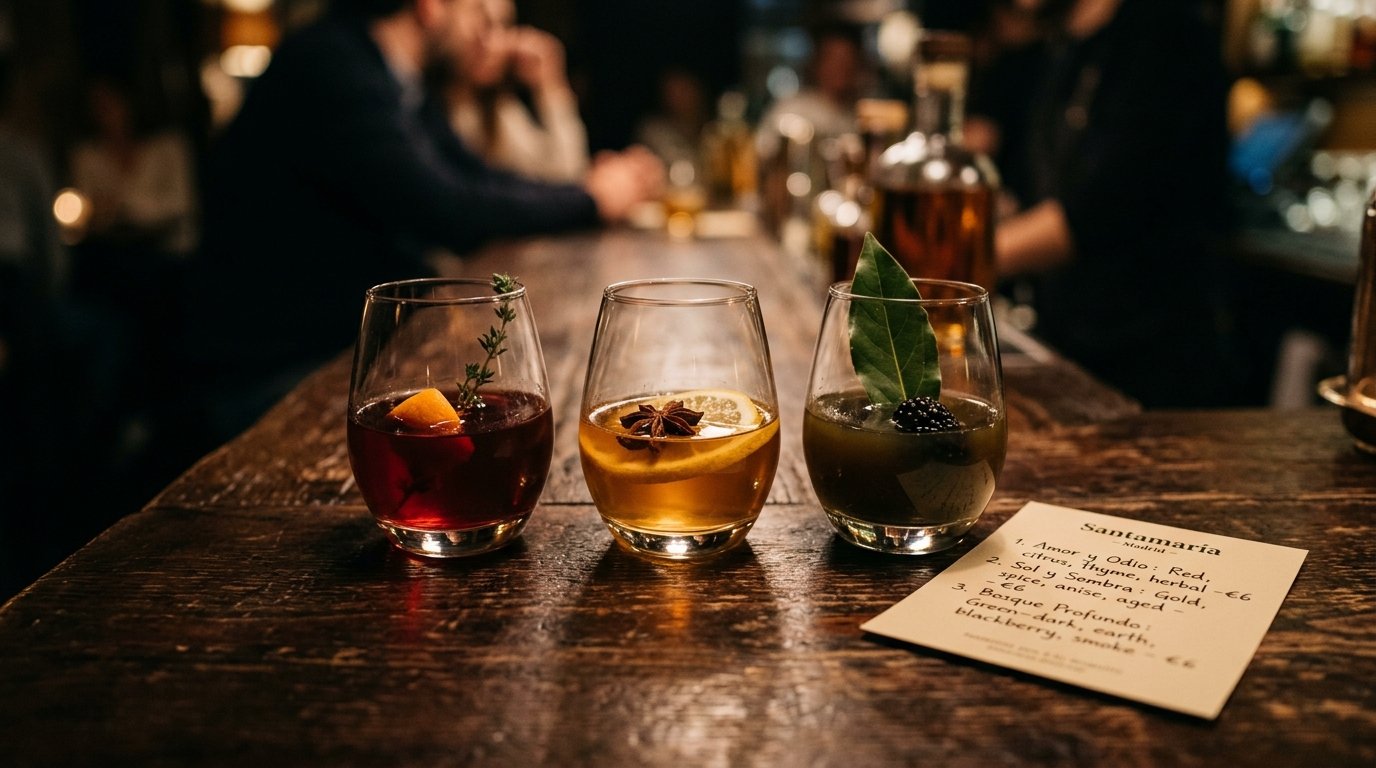 Cata de cócteles artesanales para selección de carta de evento privado